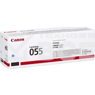 Картридж лазерный Canon 055 C (3015C002) голубой (2100 стр.) для Canon i-SENSYS серий MF740, LBP660.