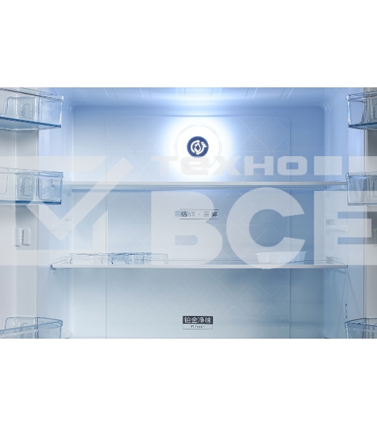 Холодильник Hyundai CM4505FV нержавеющая сталь трехкамерный 304/156л морозилка сбоку Total No Frost, Side by Side