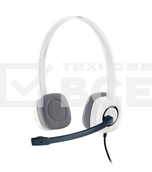 Наушники с микрофоном Logitech H150 белый накладные оголовье (981-000350)