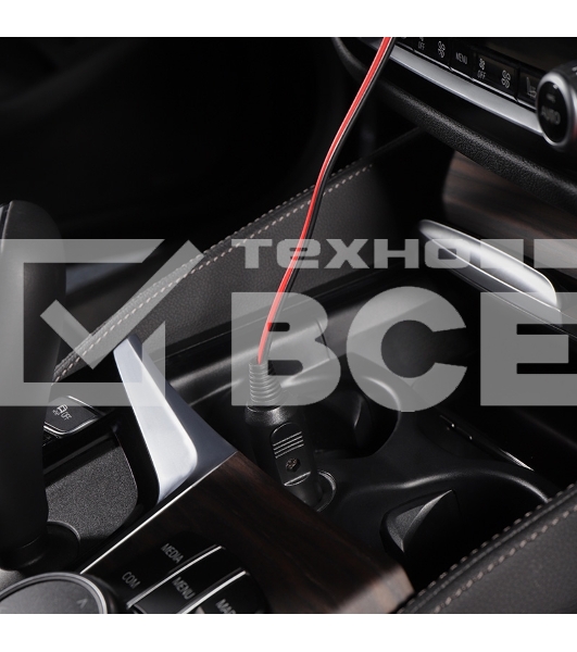 Автозарядка с индикатором (разъем 2.1х5.5) (АЗУ) шнур прямой 1.5 м Rexant