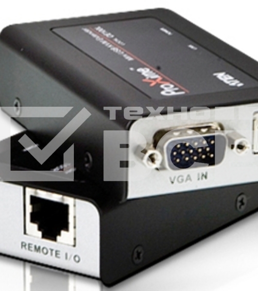 Удлинитель, SVGA+KBD+MOUSE USB ATEN, 100 метр., HD-DB15+USB A-тип/USB B-тип, Female, c KVM-шнуром USB, Б.П. 220> 5V (CE100-A7-G)