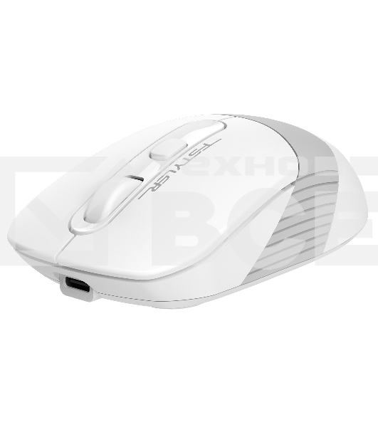 Мышь беспроводная A4Tech Fstyler FB10C белый/серый, 2000 dpi, радиоканал, Bluetooth, USB, кнопки - 4
