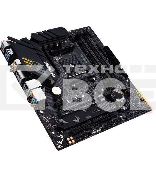 Материнская плата ASUS TUF GAMING B550M-PLUS WI-FI II, AM4, AMD B550, 4xDDR4, 4xSATA, 2xM.2, 1xPCIe 4.0 x16, 1xPCIe 3.0 x4, 1xPCIe x1, 1xDP, 1xHDMI, 1x 2.5Gb LAN, 1xUSB-C 3.2 Gen 2, 4xUSB-A 3.2 Gen 1, 2xUSB-A 2.0, 5x3.5 мм, TOSLINK, 7.1, mATX