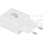 Сетевое зарядное устройство Digma DGW2D 20W 3A+1A (PD+QC) USB-C/USB-A универсальное белый, фото3