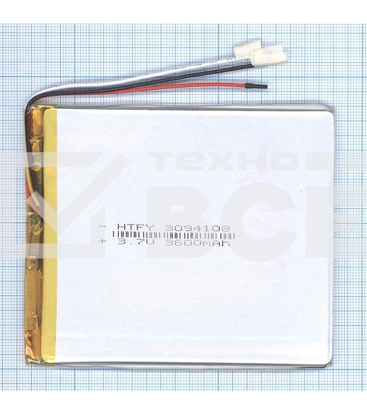 Аккумулятор Li-Pol (батарея) 3*94*108мм 3pin 3.7V/3600mAh