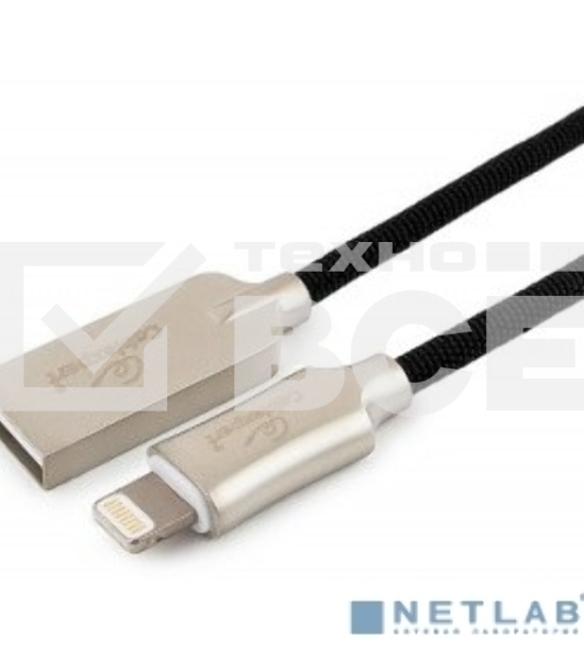 Кабель USB Cablexpert для Apple CC-P-APUSB02Bk-1.8M, MFI, AM/Lightning, серия Platinum, длина 1.8м, черный, блистер