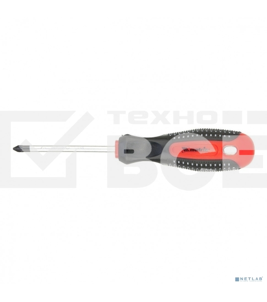 Отвертка Matrix Fusion, PZ1 x 75 мм, CrV, 3-х компонентная рукоятка 'anti slip'