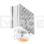 Кулер для процессора PCCooler RZ400 V2 WH (230W, 4-pin PWM, 155mm, Al/Cu, 4x6mm, 1x120mm, 86.73CFM, 32dBA, 2200RPM, S: 1851/1700/1200/115X, AM5/AM4, black), фото6