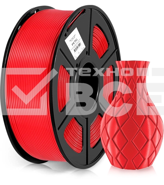 Пластик для принтера 3D Cactus CS-3D-PETG-1KG-T-RED PETG d1.75мм 1кг 1цв.
