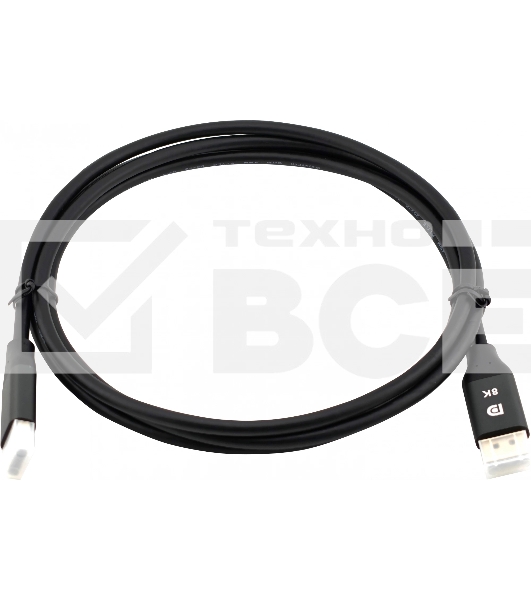 Кабель аудио-видео Cactus CS-DP-DP-1.4-2 DisplayPort (m)/DisplayPort (m) 2м. позолоч.конт. черный