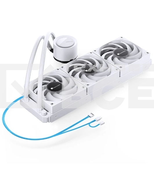 Система жидкостного охлаждения JONSBO TG-360 белый 120мм алюминий+медь 1800rpm 35.4db 4-pin 300W