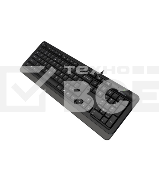 Клавиатура проводная A4Tech Fstyler FK10, USB, черный/серый