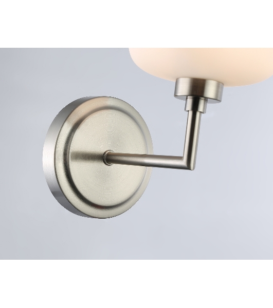 Настенный светильник Ambrella light LH53007 SN/FR сатин никель/белый матовый G9 max 40W 195*120*230