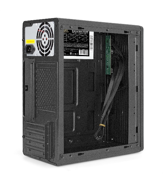 Корпус ExeGate BAA-503-AAA350, Mini-Tower, чёрный, 1 x 80/90 мм, БП 350 Вт