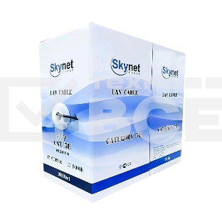 Кабель SkyNet Premium FTP indoor 4x2x0,51, медный, FLUKE TEST, кат.5e, однож., 305 м, box, серый