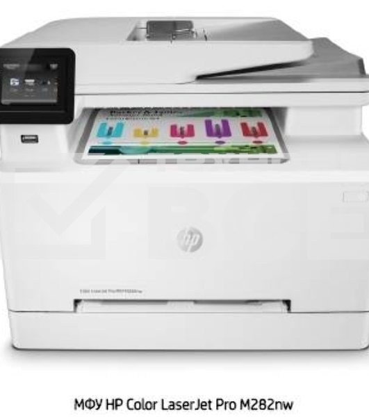 МФУ лазерный HP Color LaserJet Pro M282nw (7KW72A), A4, цветной, печ. до 21 стр/мин., скан. до 26 стр/мин. (ч/б) 22 стр/мин. (цвет), 600 x 600 dpi (печать) 1200x1200dpi (скан.), USB, RJ-45, Wi-Fi, Air Print, Mopria