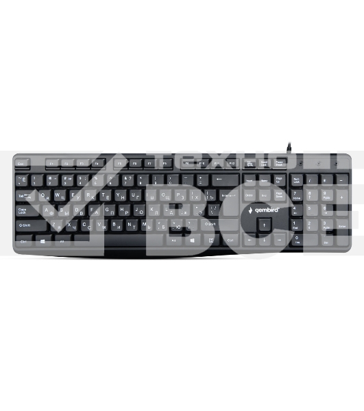 Клавиатура Gembird KB-8410 проводная, USB, чёрный
