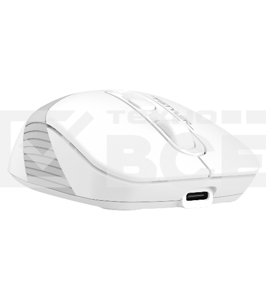 Мышь беспроводная A4Tech Fstyler FB10C белый/серый, 2000 dpi, радиоканал, Bluetooth, USB, кнопки - 4