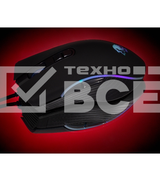 Мышь Oklick 708G MYSTERY черный оптическая (3200dpi) USB (7but)