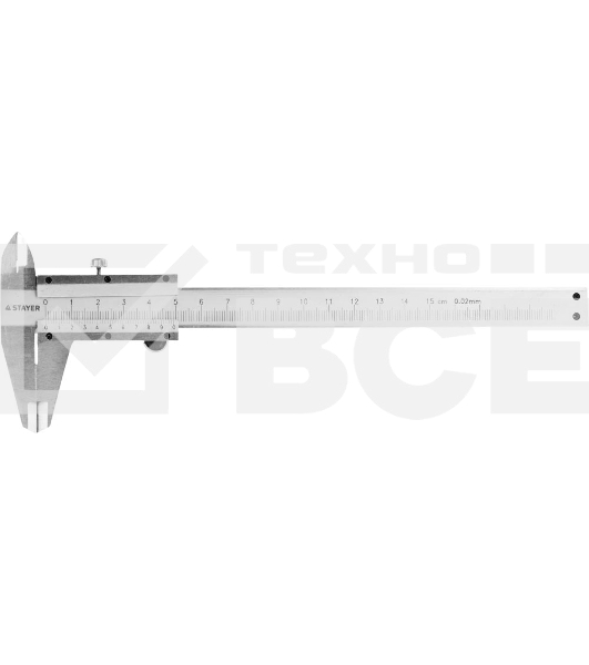 Штангенциркуль STAYER 3442_z01 PROFIметрическая шкала, с глубиномером, нержавеющая сталь, 150мм