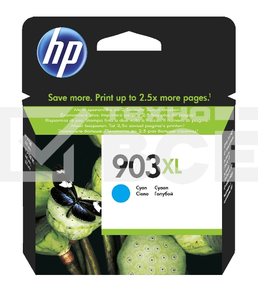 Картридж струйный HP 903XL T6M03AE голубой для HP OJP 6960/6970 (825стр.)