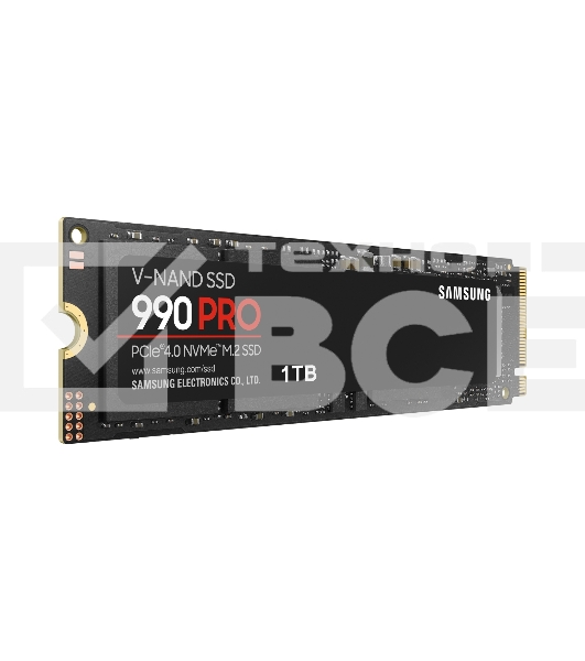 Накопитель SSD Samsung 990 PRO, 1000GB, PCIe 4.0 x4, M.2 2280, NVMe, R/W 7450/6900