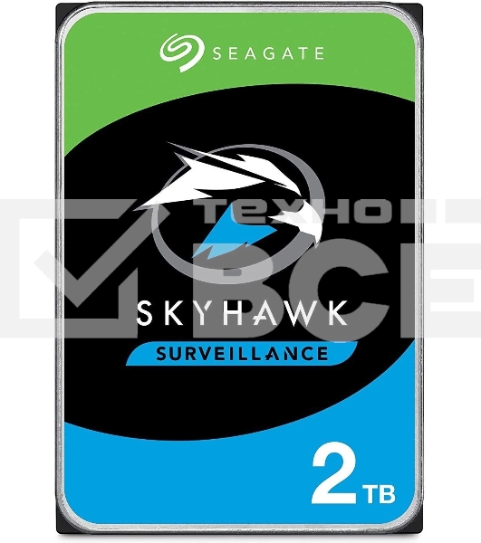 Жесткий диск  Seagate 2TB ST2000VX017 SATA-III Surveillance Skyhawk (5400rpm) 256Mb 3.5