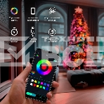 Гирлянда смарт Нить из росы с крупными светодиодами 10м, 100LED RGB, IP20, прозрачный провод, USB, фото3