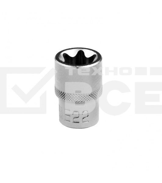 Головка торцевая 1/2, Е22, CrV Stels