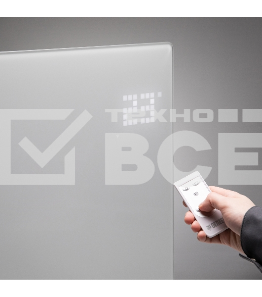 Конвектор Denzel OptiPrime-1000 белый, 1000 Вт, 15 м2, термостат, дисплей, WiFi