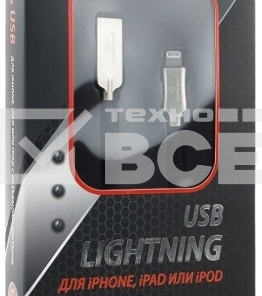 Кабель USB Cablexpert для Apple CC-P-APUSB02Bk-1.8M, MFI, AM/Lightning, серия Platinum, длина 1.8м, черный, блистер
