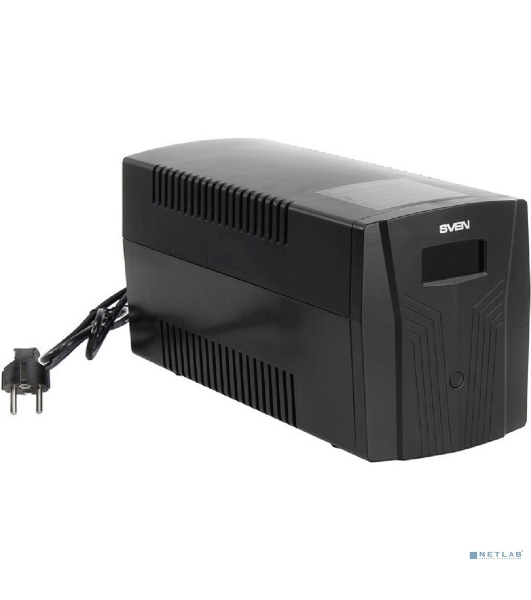 Источник бесперебойного питания UPS Sven Pro 1500 (1000 WA, LCD, USB, RG-45, 3 евро розетки)