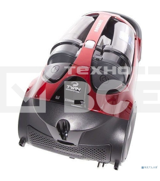 Пылесос Samsung VCC885FH3P красный, 430/2200 Вт, уборка сухая, пылесборник двойная камера 2л