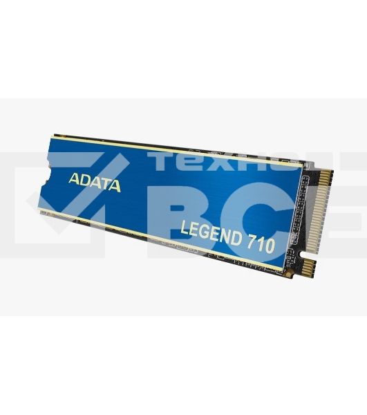 Накопитель SSD ADATA LEGEND 710, 256Gb, PCIe 3.0 x4, M.2 2280, NVMe, R/W 2100/1000, с радиатором