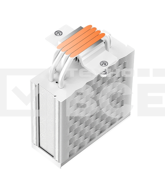 Кулер для процессора PCCooler RZ400 V2 WH (230W, 4-pin PWM, 155mm, Al/Cu, 4x6mm, 1x120mm, 86.73CFM, 32dBA, 2200RPM, S: 1851/1700/1200/115X, AM5/AM4, black)