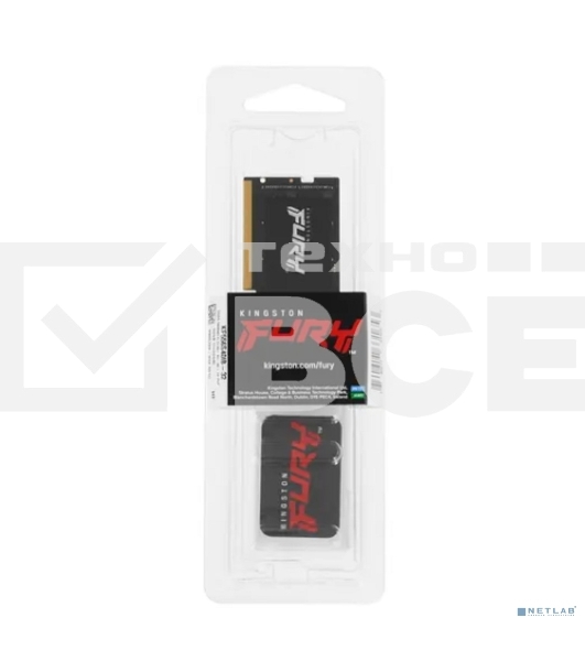 Оперативная память Kingston Fury Impact, DDR5, 32GB (1x32GB), 5600MHz, CL40, SO-DIMM