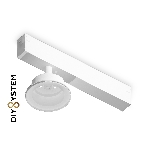 A2550 WH белый крепеж трековый для корпуса DIY D85mm 232*83*105, фото3