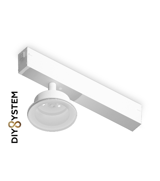 A2550 WH белый крепеж трековый для корпуса DIY D85mm 232*83*105