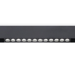 Светильник трековый светодиодный GL4024 BK черный IP20 12W 4200K 48V 24° 220*22*45, фото 1