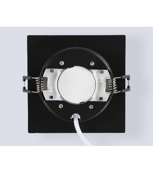 Светильник встраиваемый Ambrella light TN6739 BK черный IP44 GX53 110*110*57