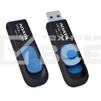Флеш диск 128GB ADATA UV128, USB 3.0, черный/синий, фото 1