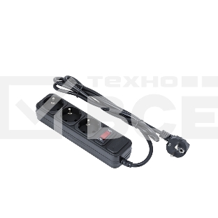 Сетевой фильтр ExeGate EX221179RUS SP-3-3B (3 розетки, 3м, евровилка, черный)
