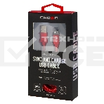 Кабель Crown USB - microUSB CMCU-3072M red, фото 1