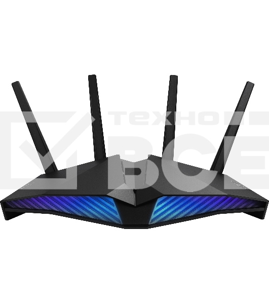 Роутер ASUS RT-AX82U роутер 802.11b/g/n/ac/ax, до 574 + 4804Мбит/c, 2,4 + 5 гГц, 4 антенны, USB, GBT LAN ; 90IG05G0-MO3R10