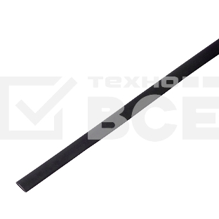 Термоусадочная трубка PROconnect 10/5,0 мм, черная, упаковка 50 шт. по 1 м