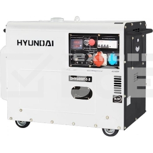 Электрогенератор дизельный Hyundai DHY 6000SE-3, 5.5 кВт, 72.6 дБ, 152 кг