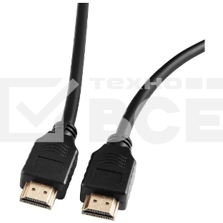 Кабель аудио-видео Ultra HD HDMI (m)/HDMI (m) 2м. позолоченные контакты черный