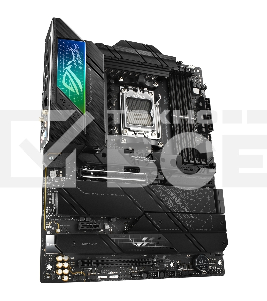 Материнская плата ASUS ROG STRIX X670E-F GAMING WIFI, AM5, AMD X670, 4xDDR5, 4xSATA, 4xM.2, 1xPCIe 5.0 x16, 1xPCIe 4.0 x4, 1xHDMI, 1xDP, 1x 2.5Gb LAN, 2xUSB-C 3.2 Gen 2, 2xUSB-C 3.2 Gen 2x2, 2xUSB-A 2.0, 7xUSB-A 3.2 Gen 2, 5x3.5 мм, 7.1, ATX