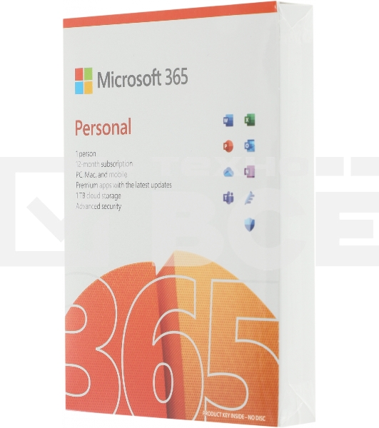 Офисное приложение Microsoft 365 Personal Subscr 1YR Medialess P8 (QQ2-01399)