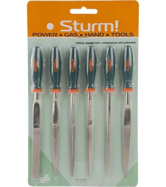Набор надфилей Sturm! 1051-02-SSD, 6шт С АЛМАЗНЫМ НАПЫЛЕНИЕМ